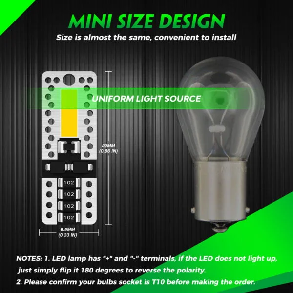 Żarówki LED W5W FateEye A700-T10-6 - obrazek 9