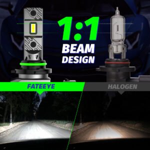 Żarówki LED HB3 9005 FateEye A700-F3-9005 - budowa 1:1 względem tradycyjnej żarówki