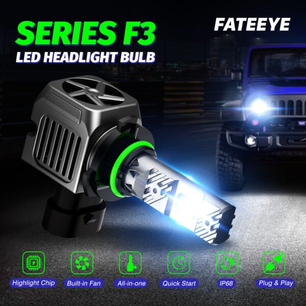 Żarówki LED HB3 9005 FateEye A700-F3-9005 - podsumowanie produktu