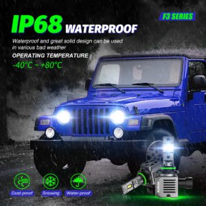 Żarówki FateEye HB4 9006 model F3 - wodoodporne IP68