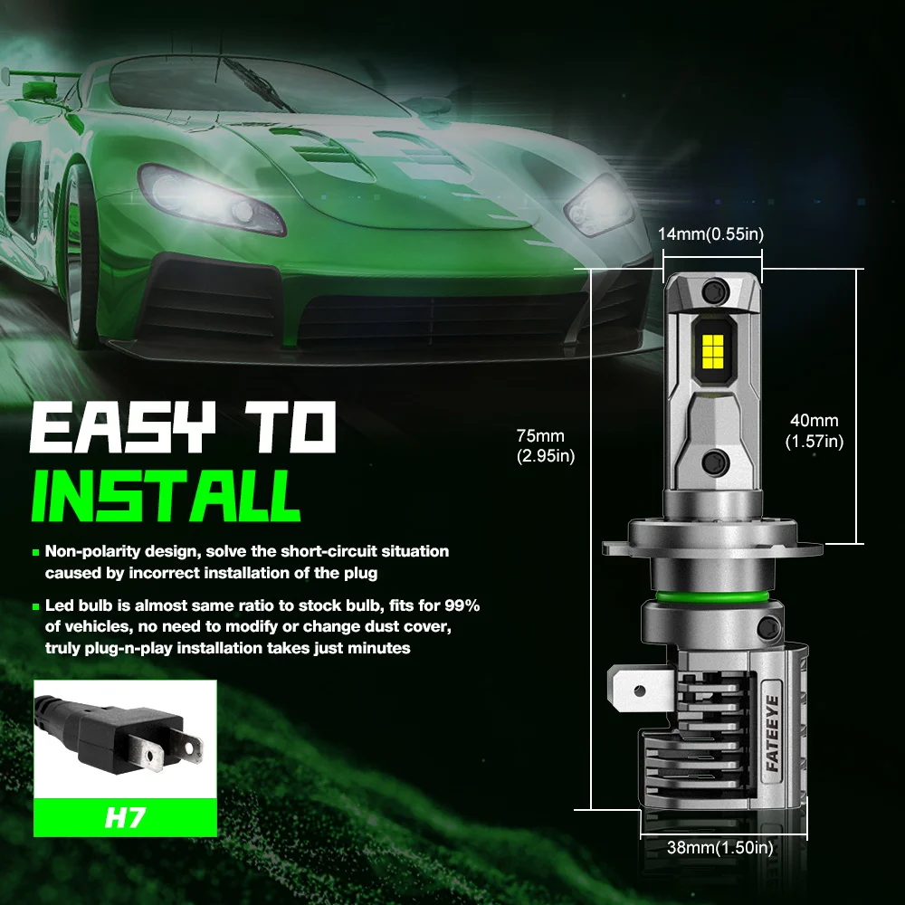 Żarówki LED H7 FateEye A700-F5-H7 - obrazek 5