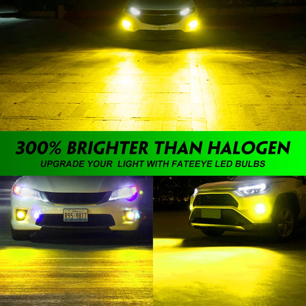 Żarówki LED FateEye W21W T20 pomarańczowe A700-SL2-7440W - 300% jaśniejsze niż halogenowe