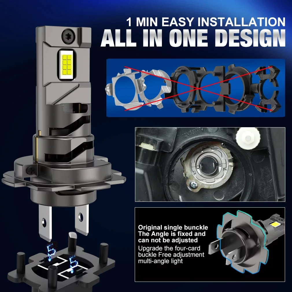 S&D XSTORM H7 LED A18 70W 25000LM 6500K - obrazek 5