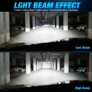 S&D XSTORM M01R LEDH7 żarowki z soczewką - przykład świecenia