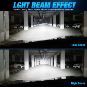 S&D XSTORM M01R LED HB3 9005 żarówki soczewkowe - przykład świecenia