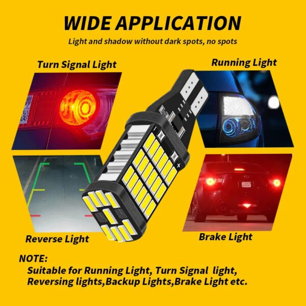 Żarówki LED T15 W16W CANBUS 1000 LM 45 SMD 4014