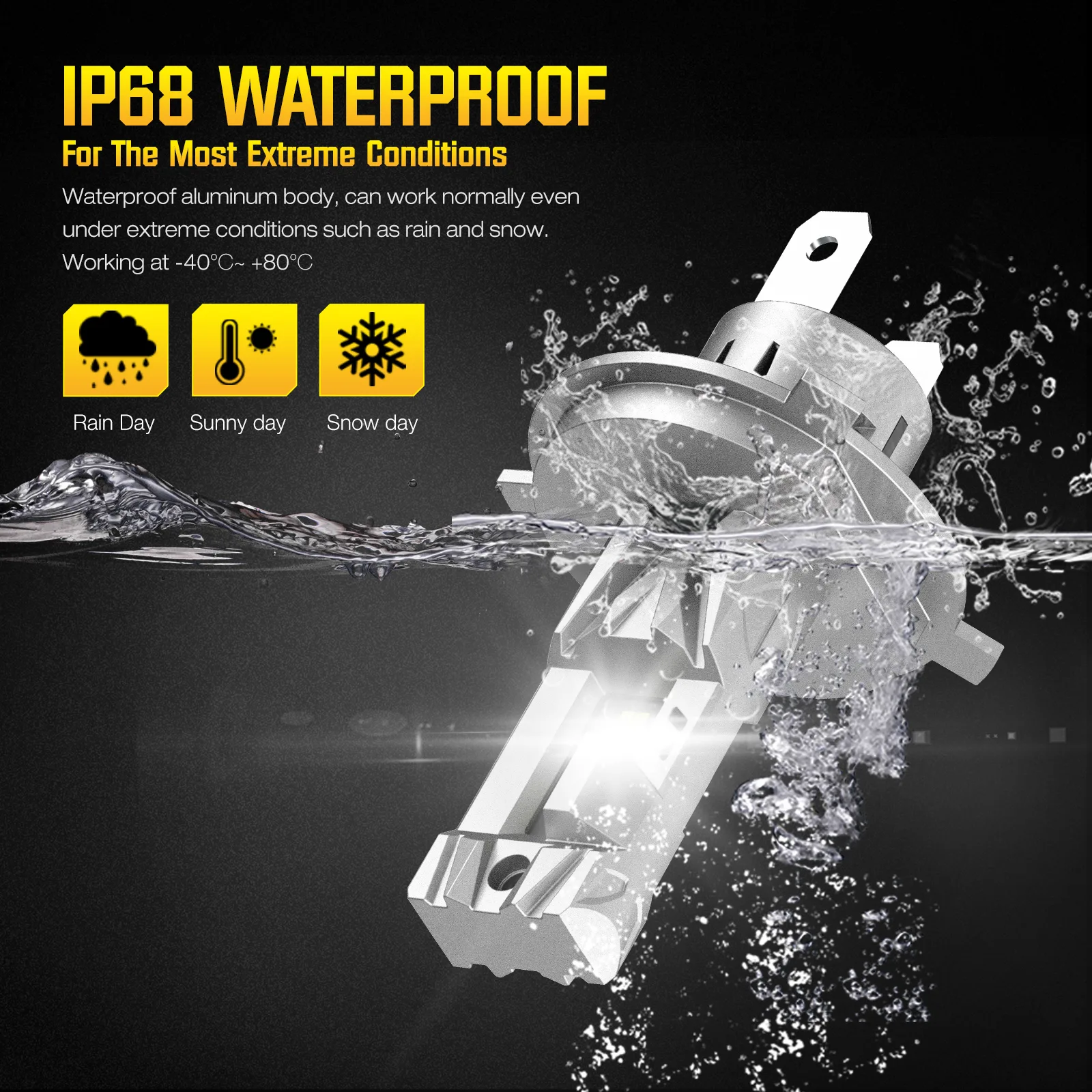 Żarówki LED H4 CyberBeam A700-C9-H4 - obrazek 3