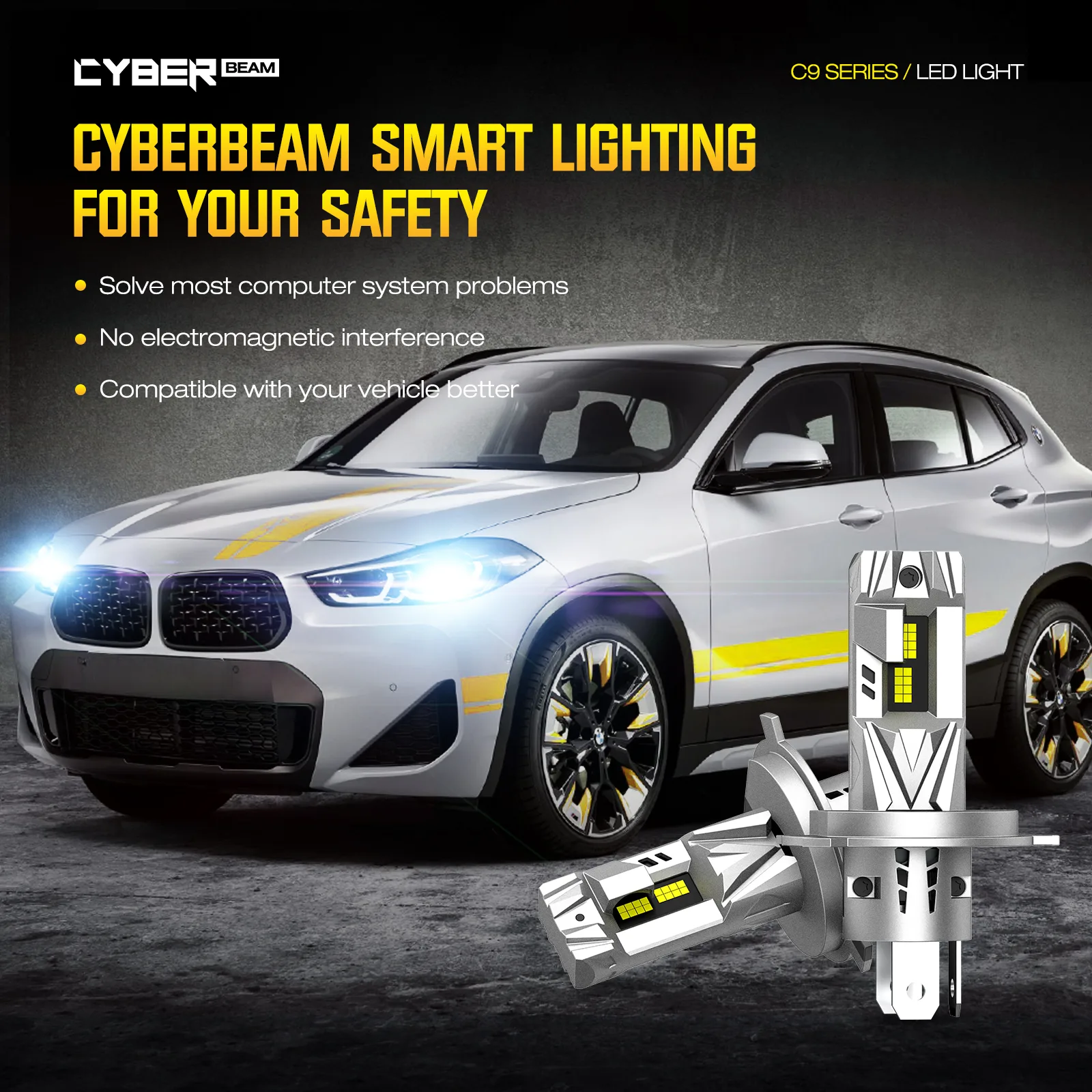 Żarówki LED H4 CyberBeam A700-C9-H4 - obrazek 6