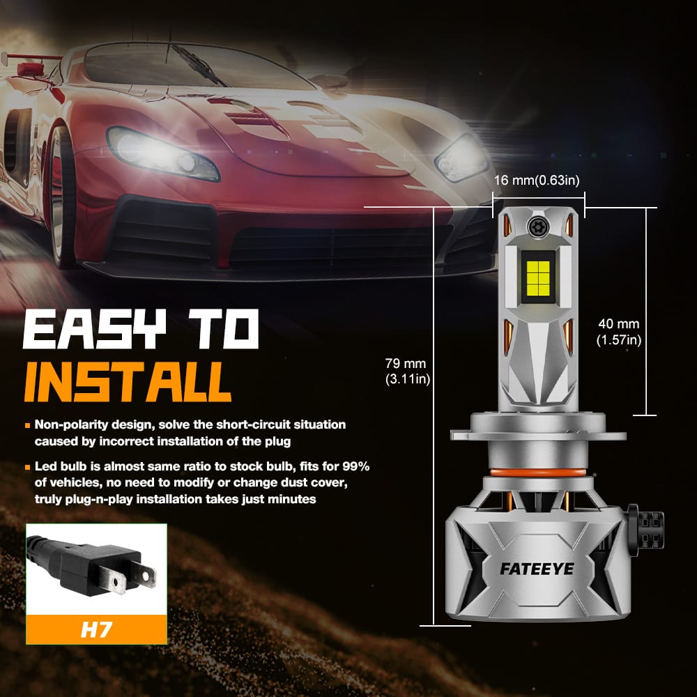 Żarówki FateEye F27 H7 LED 240W do soczewek - obrazek 9